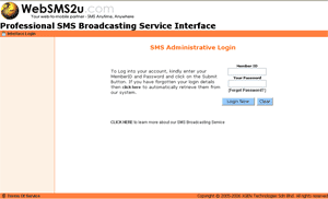 WebSMS2u Demo